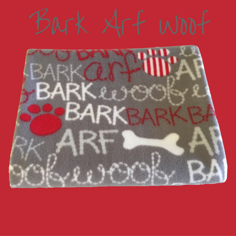 40" x 50" handmade fleece blanket for you or your pets. Blanket edges are finished.