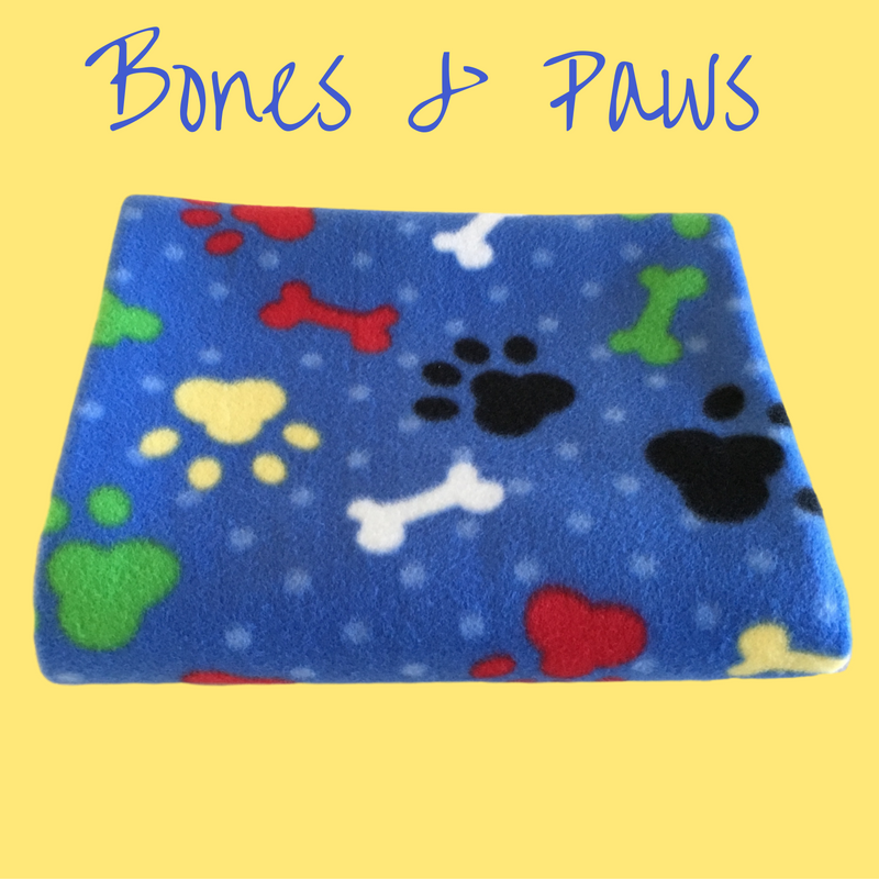 40" x 50" handmade fleece blanket for you or your pets. Blanket edges are finished.