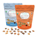 CocoTherapy Coco-Charms are only 1 calorie per treat. They are perfectly sized for small dogs or training purposes. Coco-Charms do not contain dairy, eggs, or grains, which make them perfect for pets on a limited ingredient diet or those with allergies or sensitive tummies.