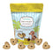 CocoTherapy Pure Hearts Coconut Cookies do not contain dairy, eggs, or grains, which make them perfect for dogs on a limited ingredient diet or those with allergies or sensitive tummies. The fat content in Pure Hearts Coconut Cookies comes from organic coconut oil.