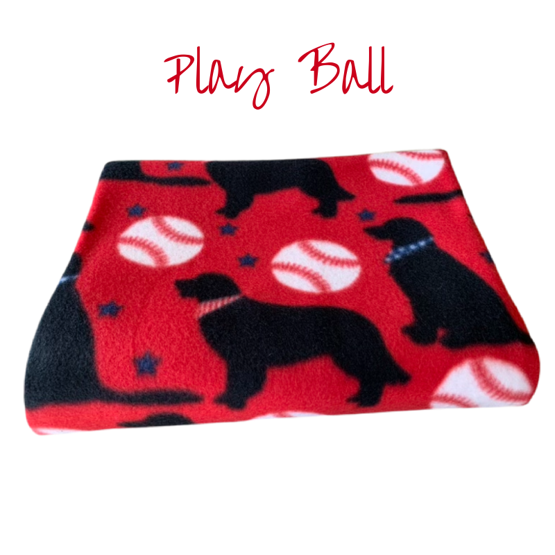 40" x 50" handmade fleece blanket for you or your pets. Blanket edges are finished.