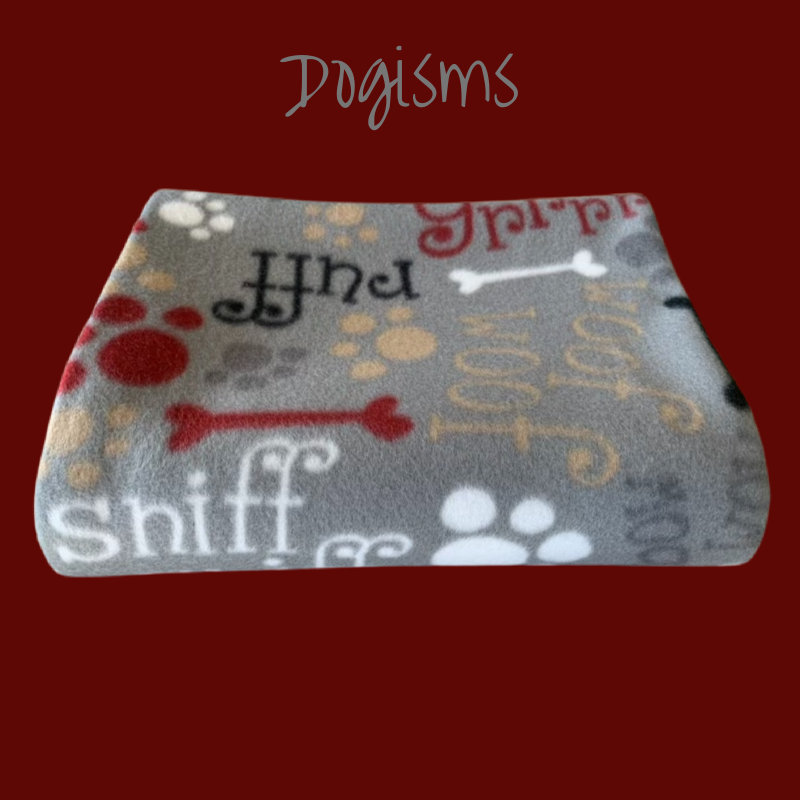 40" x 50" handmade fleece blanket for you or your pets. Blanket edges are finished.