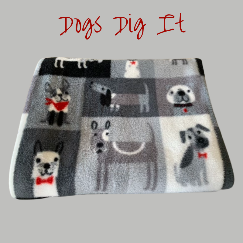 40" x 50" handmade fleece blanket for you or your pets. Blanket edges are finished.