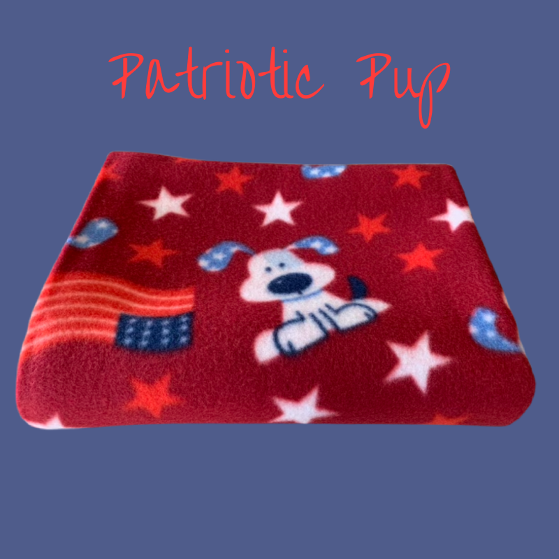 40" x 50" handmade fleece blanket for you or your pets. Blanket edges are finished.