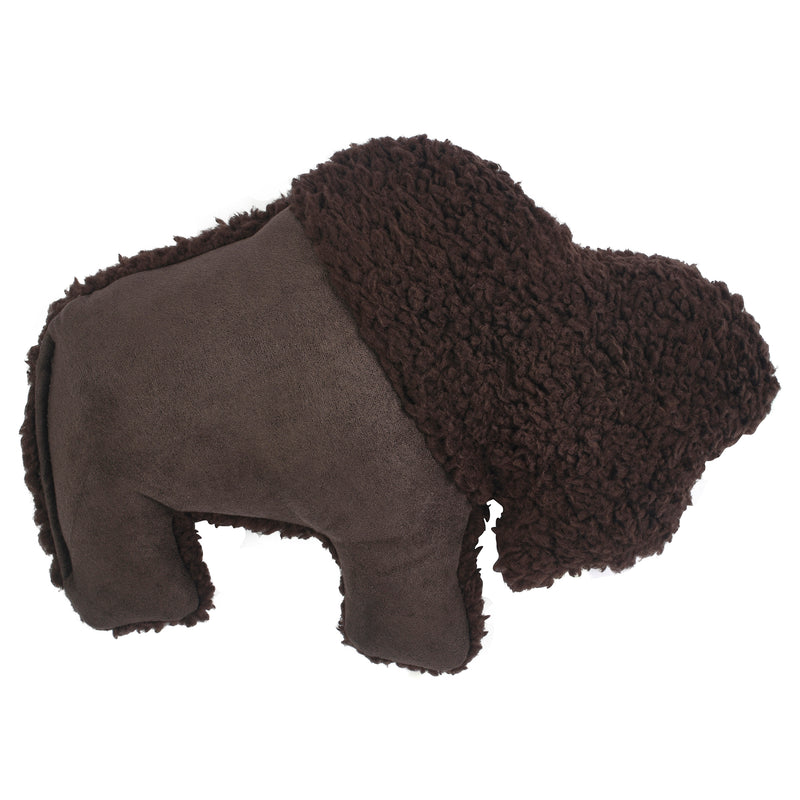 Big Sky Bison is sure to delight any dog with its attention-grabbing squeaker and eye-catching colors. Toy is made from faux suede, plush fleece fabric, and stuffed with 100% eco-friendly IntelliLoft fill that is made from recycled plastic bottles.