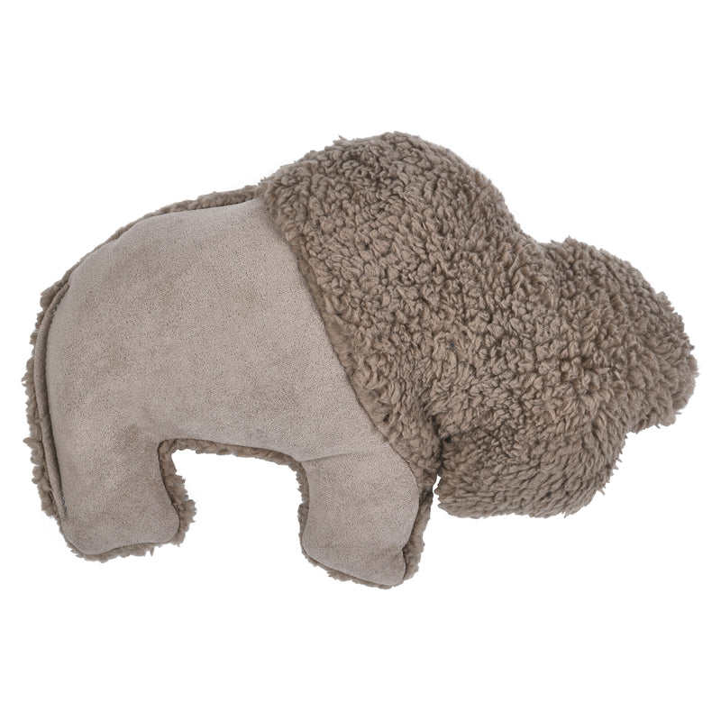 Big Sky Bison is sure to delight any dog with its attention-grabbing squeaker and eye-catching colors. Toy is made from faux suede, plush fleece fabric, and stuffed with 100% eco-friendly IntelliLoft fill that is made from recycled plastic bottles.