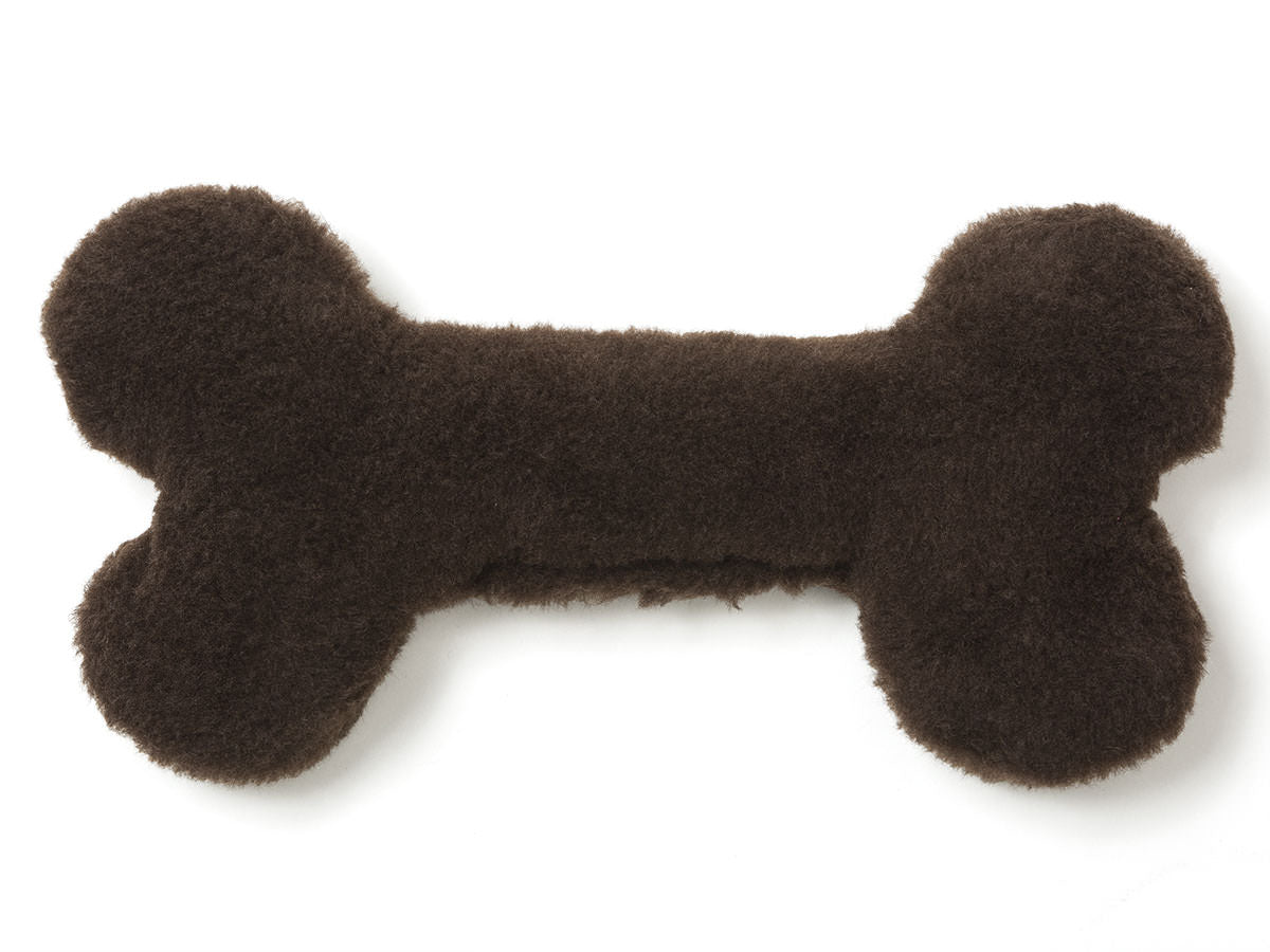 Throw the dog a bone already! The Montana Bones are sure to delight any dog with its attention-grabbing squeaker and eye-catching colors.   Made of 100% eco-friendly IntelliLoft fabric and fill.