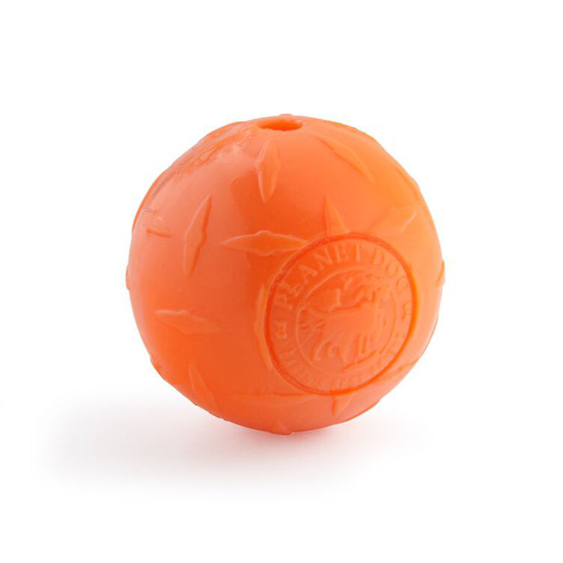 The Diamond Plate ball is made from the award-winning Orbee-Tuff material, which is 100% recyclable and non-toxic. This textured toy is rough and rugged, making it ideal for chewers. Toy is durable, bouncy, buoyant, and perfect for tossing, fetching, and bouncing. Toy is infused with natural mint oil.