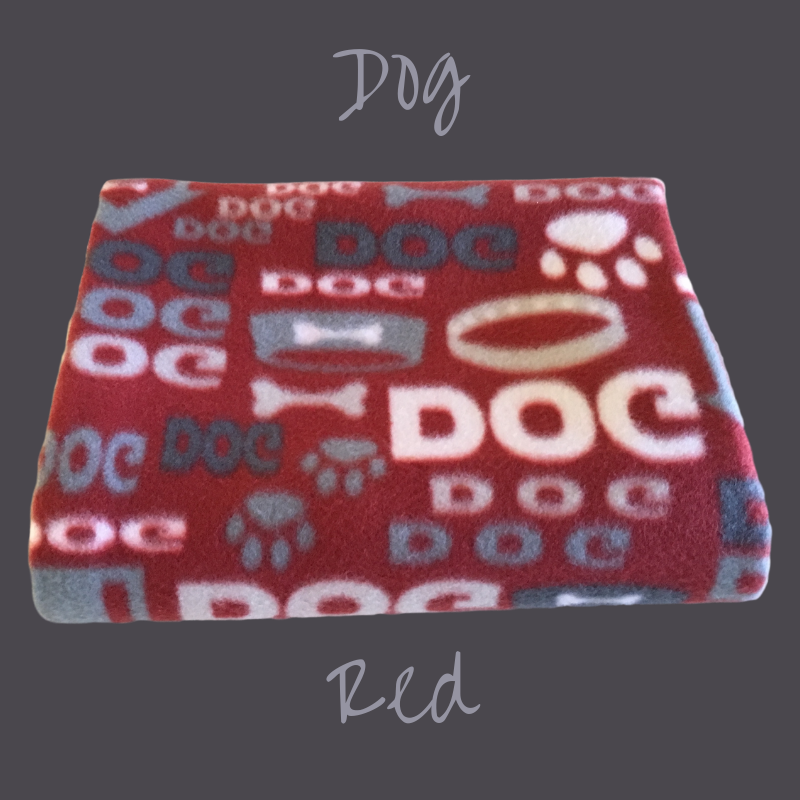 40" x 50" handmade fleece blanket for you or your pets. Blanket edges are finished.