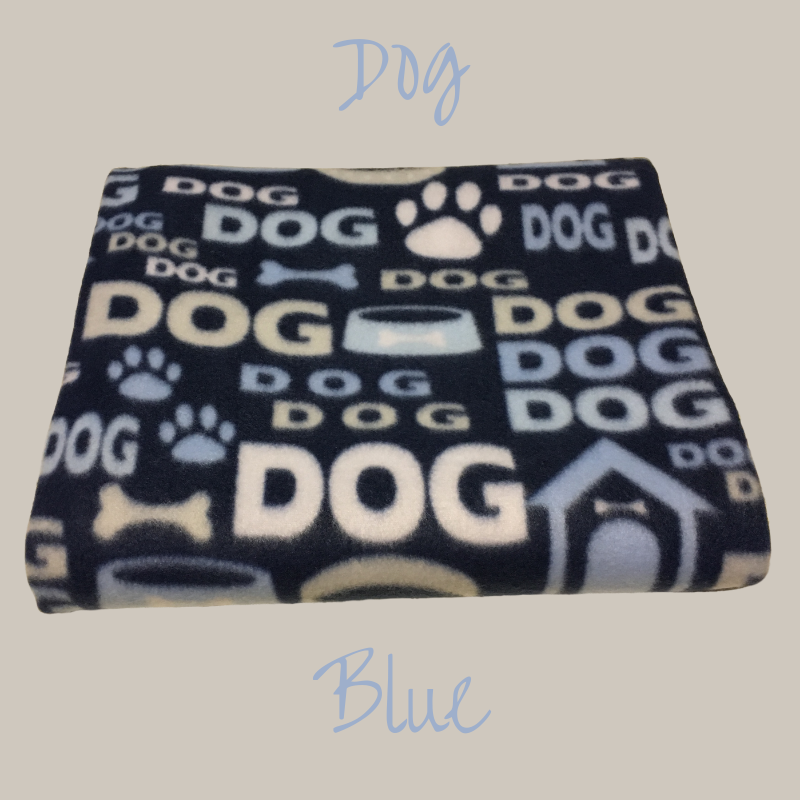 40" x 50" handmade fleece blanket for you or your pets. Blanket edges are finished.