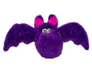 The Duraplush Bat dog toy is durable, soft, eco-friendly, and made in the USA. It features a Duraplush 2-ply bonded outer material, Stitchguard internal seams, and eco-fill recycled filling. Toy does not contain an internal squeaker.