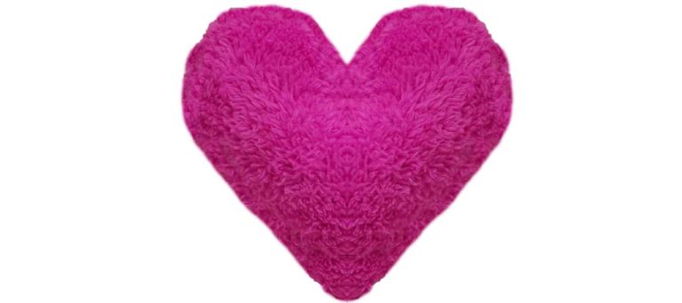 Show your dog some love with the Fuzzies! Heart dog toy. This durable and soft dog toy is eco-friendly and made in the USA. It features a Duraplush 2-ply bonded outer material, Stitchguard internal seams, and eco-fill recycled filling. Toy does not contain an internal squeaker.
