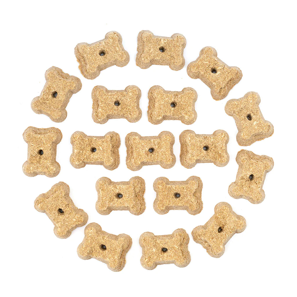 Coco-Milk Bones are crunchy and delicious treats that support optimal immune and digestive health in your dog. Treats are made with creamy organic coconut milk which is rich in medium chain triglycerides and is a healthy source of beneficial fatty acids.