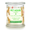 Pet House candles are hand-poured, and made from 100% natural, dye-free soy wax. Comes in an 8.5 oz. glass jar. Fragrance profile is a blend of ginger, cinnamon, and cloves, mixed with the sweet fragrances of vanilla bean, maple, and freshly baked cookies.