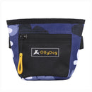 The Olly Dog Goodie Treat Bag can be worn around the waist, or clipped to a belt or pants pocket. The bag is water-resistant, and the magnetic closure allows quick and easy access to treats and to close the bag with ease. The front zipper pocket is the perfect size to hold car keys or a roll of waste bags!