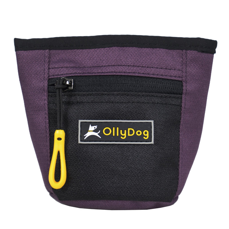 The Olly Dog Goodie Treat Bag can be worn around the waist, or clipped to a belt or pants pocket. The bag is water-resistant, and the magnetic closure allows quick and easy access to treats and to close the bag with ease. The front zipper pocket is the perfect size to hold car keys or a roll of waste bags!