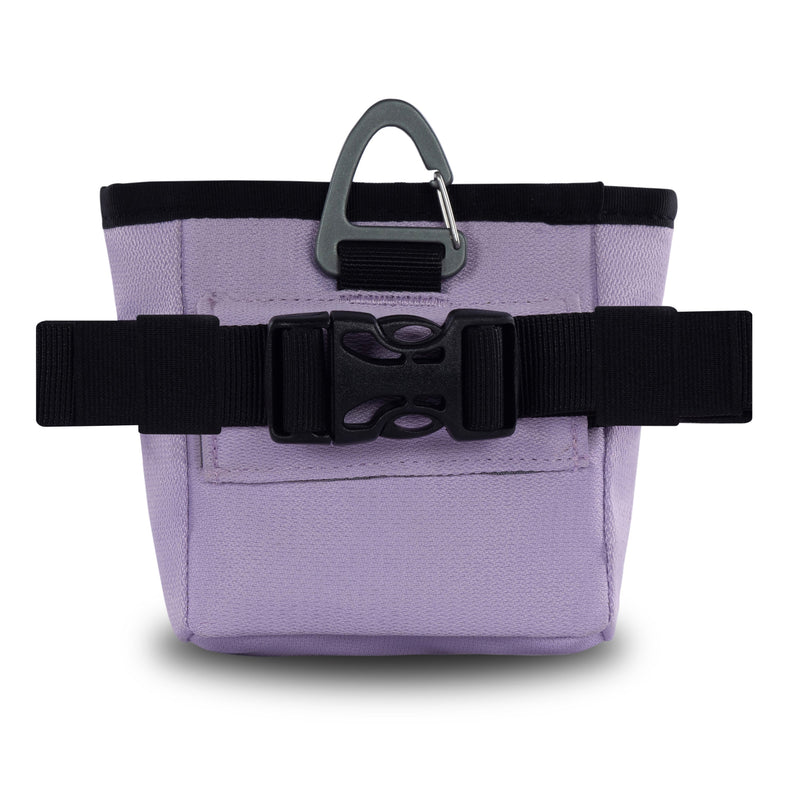 The Olly Dog Goodie Treat Bag can be worn around the waist, or clipped to a belt or pants pocket. The bag is water-resistant, and the magnetic closure allows quick and easy access to treats and to close the bag with ease. The front zipper pocket is the perfect size to hold car keys or a roll of waste bags!