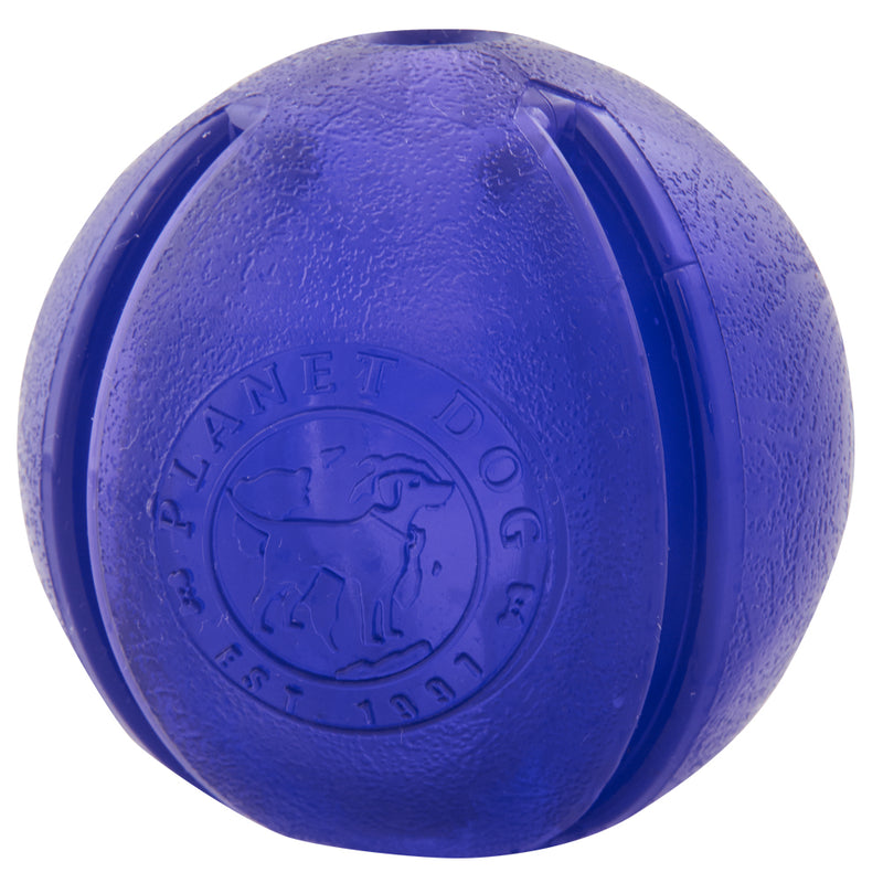 Guru is an ultra-durable interactive toy features five different openings to hide treats. This toy is designed to release treats only when your dog has applied enough pressure for the treats to pop out. Dogs will need to chew and squeeze the ball to release the treats.