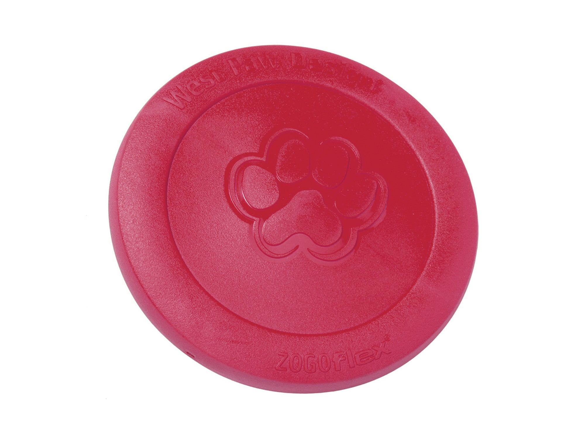 Zisc is a lightweight, high-flying, and durable frisbee. Toy floats and flies far. Frisbee is soft and pliable, making it gentle on dog teeth and gums. Built for gentle chewers and made from Zogoflex, a bendy, stretchy, and bouncy material that is durable but not rigid. Toys are gentle on your dog's teeth.