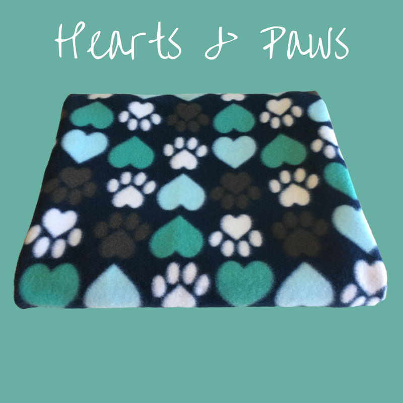 40" x 50" handmade fleece blanket for you or your pets. Blanket edges are finished.