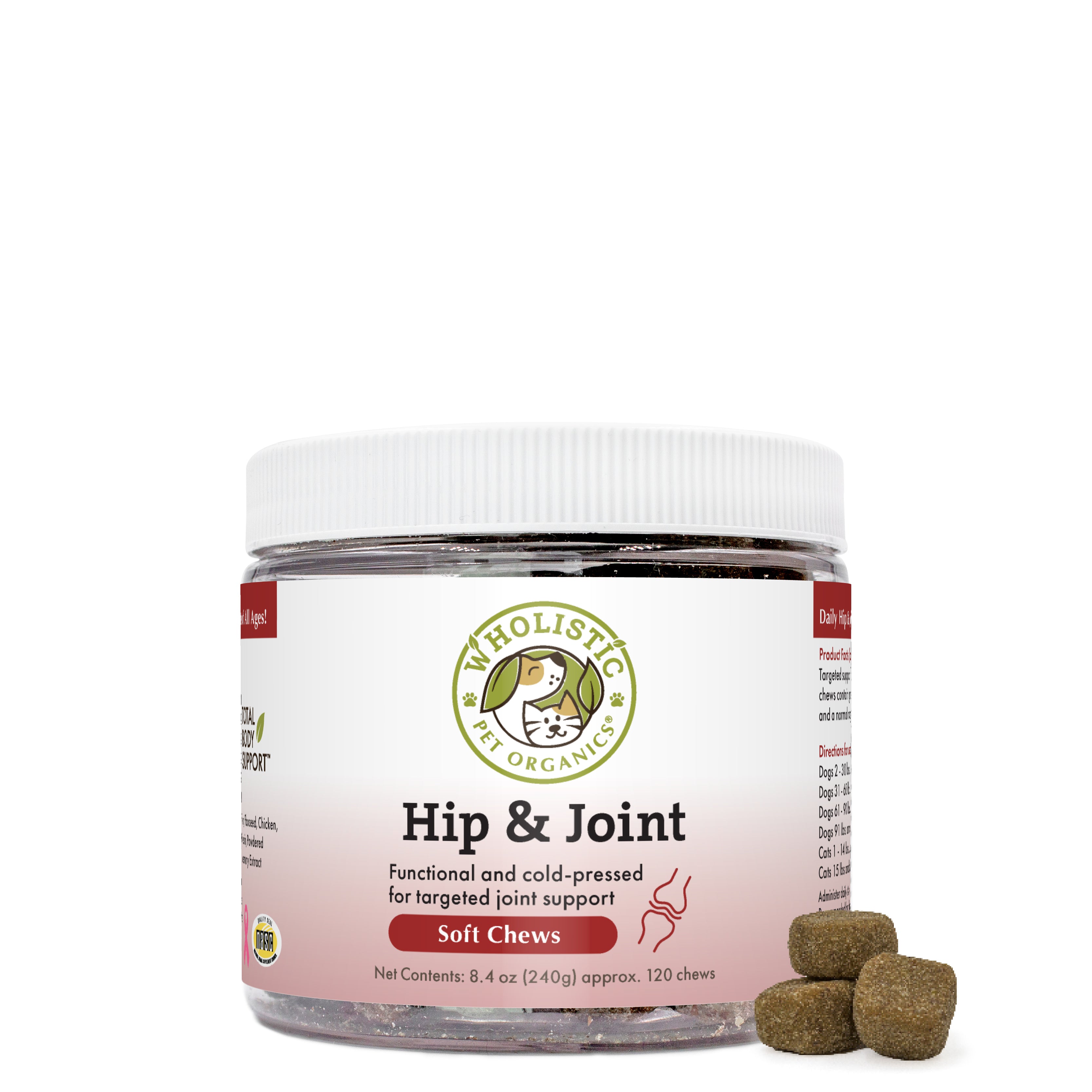 Hip & Joint Soft Chews are a synergistic blend of proven nutraceuticals and antioxidants that provide superior joint support and comfort for healthy hips and joints.