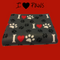 40" x 50" handmade fleece blanket for you or your pets. Blanket edges are finished.