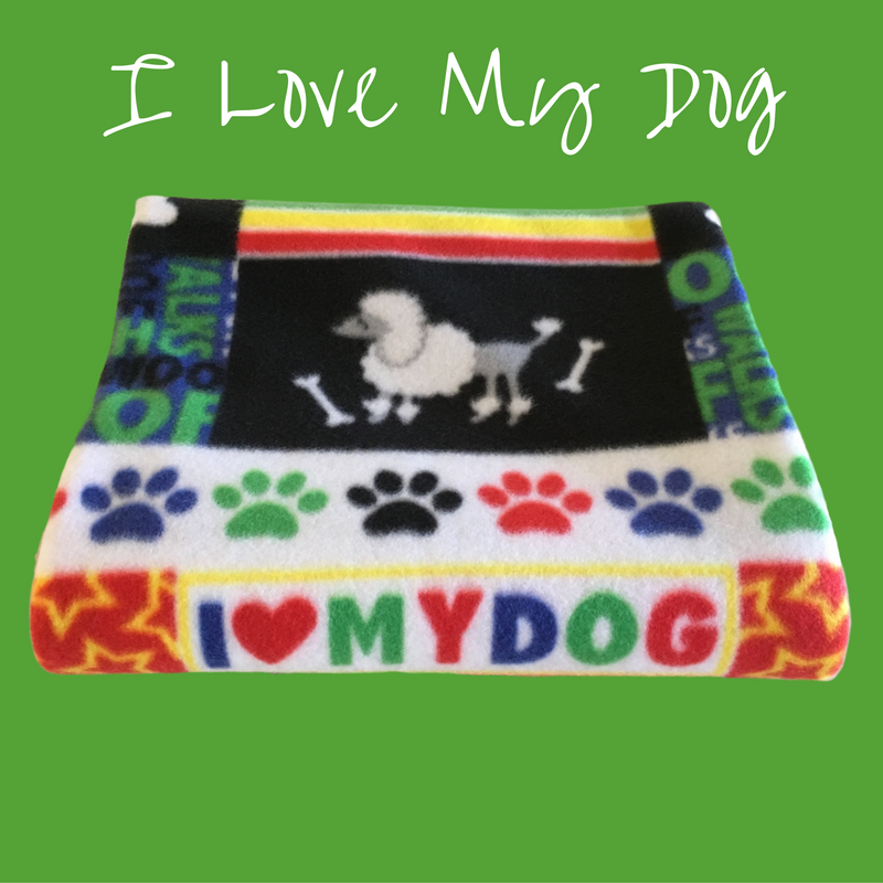 40" x 50" handmade fleece blanket for you or your pets. Blanket edges are finished.