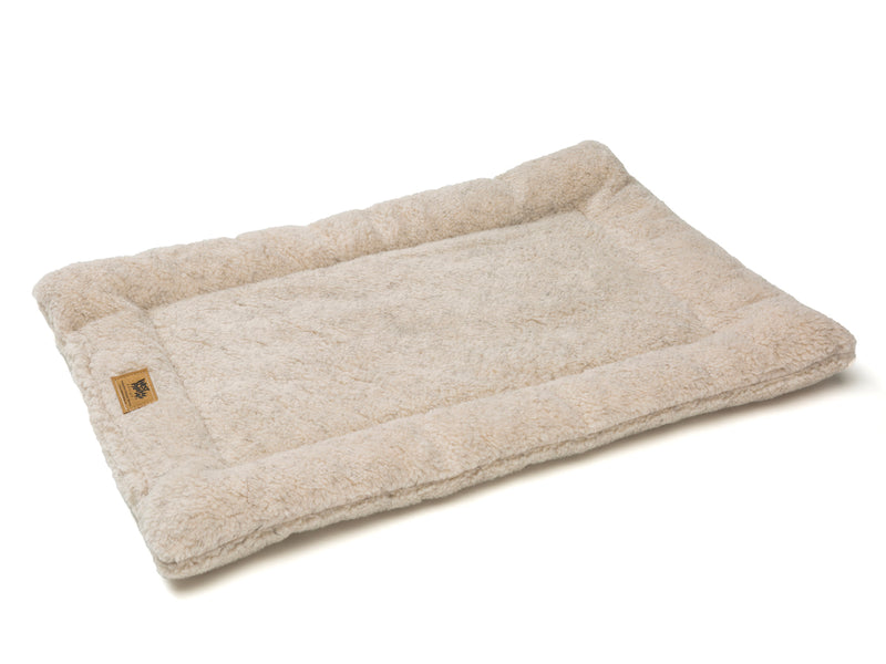 The Montana Nap Pet Bed is made of 100% eco-friendly IntelliLoft fabric and fill. It is durable, lightweight, soft, and sizes are crate-friendly. Bed can be rolled up, folded, or tossed in the car for travel ease. Perfect for use in crates, homes, offices, hotel rooms, campers, etc.
