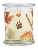 Pet House candles are hand-poured, and made from 100% natural, dye-free soy wax. Comes in an 8.5 oz. glass jar. Fragrance profile is a warm and spicy blend of pumpkin, cinnamon sugar, maple butter, and vanilla bean.