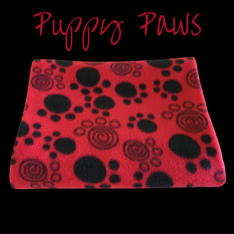 40" x 50" handmade fleece blanket for you or your pets. Blanket edges are finished.