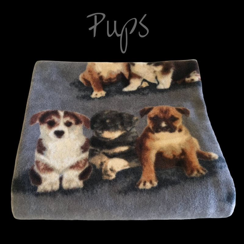 40" x 50" handmade fleece blanket for you or your pets. Blanket edges are finished.