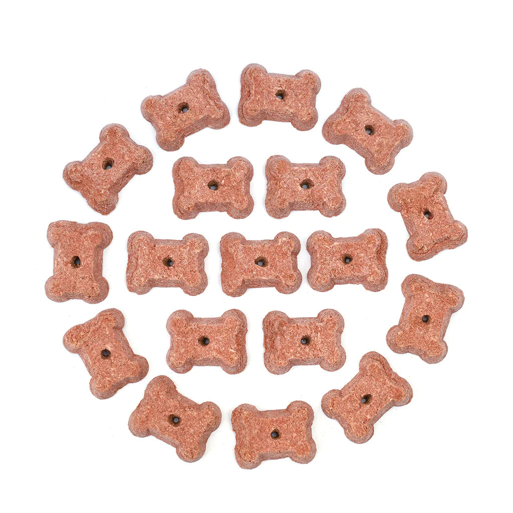 Coco-Milk Bones are crunchy and delicious treats that support optimal immune and digestive health in your dog. Treats are made with creamy organic coconut milk which is rich in medium chain triglycerides and is a healthy source of beneficial fatty acids.