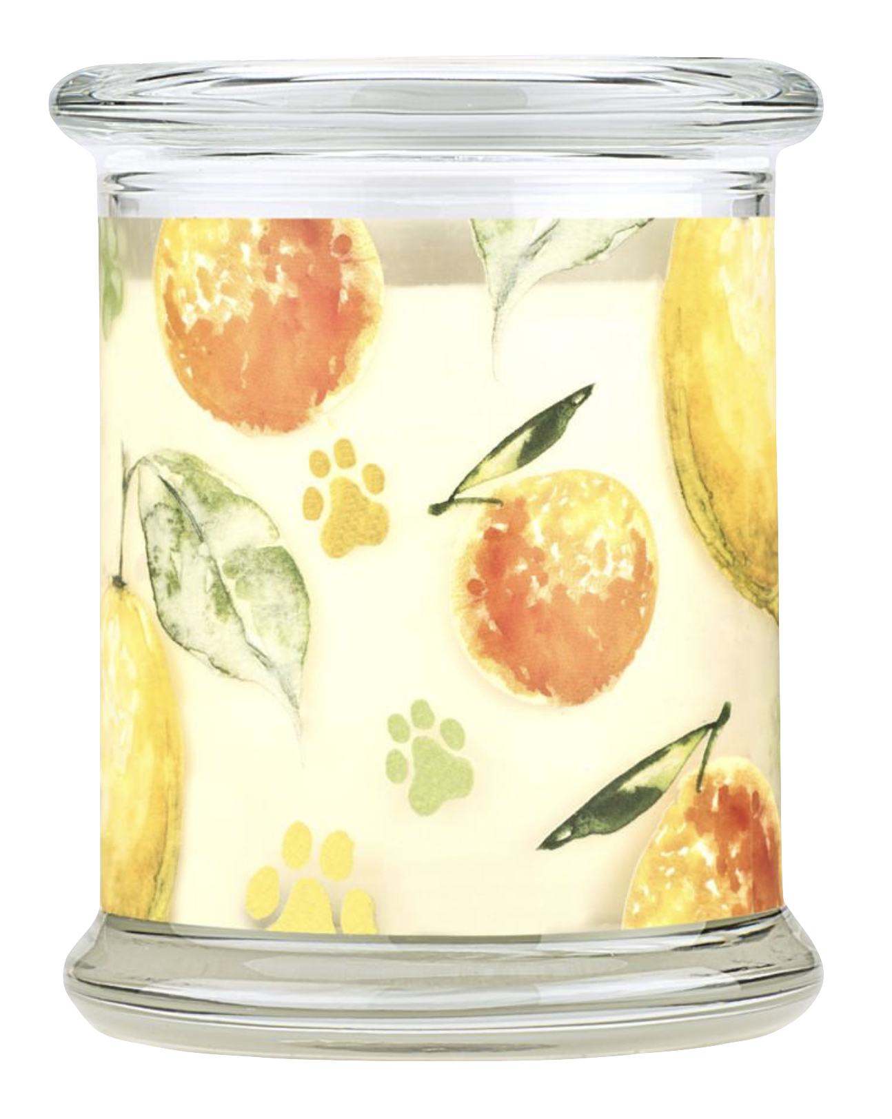 Pet House candles are hand-poured, and made from 100% natural, dye-free soy wax. Comes in an 8.5 oz. glass jar. Fragrance profile is a sparkling blend of fresh orange, lemon peel, and sweet vanilla sugar.