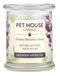 Pet House candles are hand-poured, and made from 100% natural, dye-free soy wax. Comes in an 8.5 oz. glass jar. Fragrance profile is a soothing aroma of French lavender, green tea, white lily, citrus, melon, and sage.