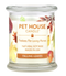 Pet House candles are hand-poured, and made from 100% natural, dye-free soy wax. Comes in an 8.5 oz. glass jar. Fragrance profile is a sweet and spicy blend of nutmeg, cinnamon, cloves, and drying leaves in the forest.