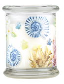 Pet House candles are hand-poured, and made from 100% natural, dye-free soy wax. Comes in an 8.5 oz. glass jar. Fragrance profile is a tranquil blend of floral accents, lemon, lime, and sweet amber musk.