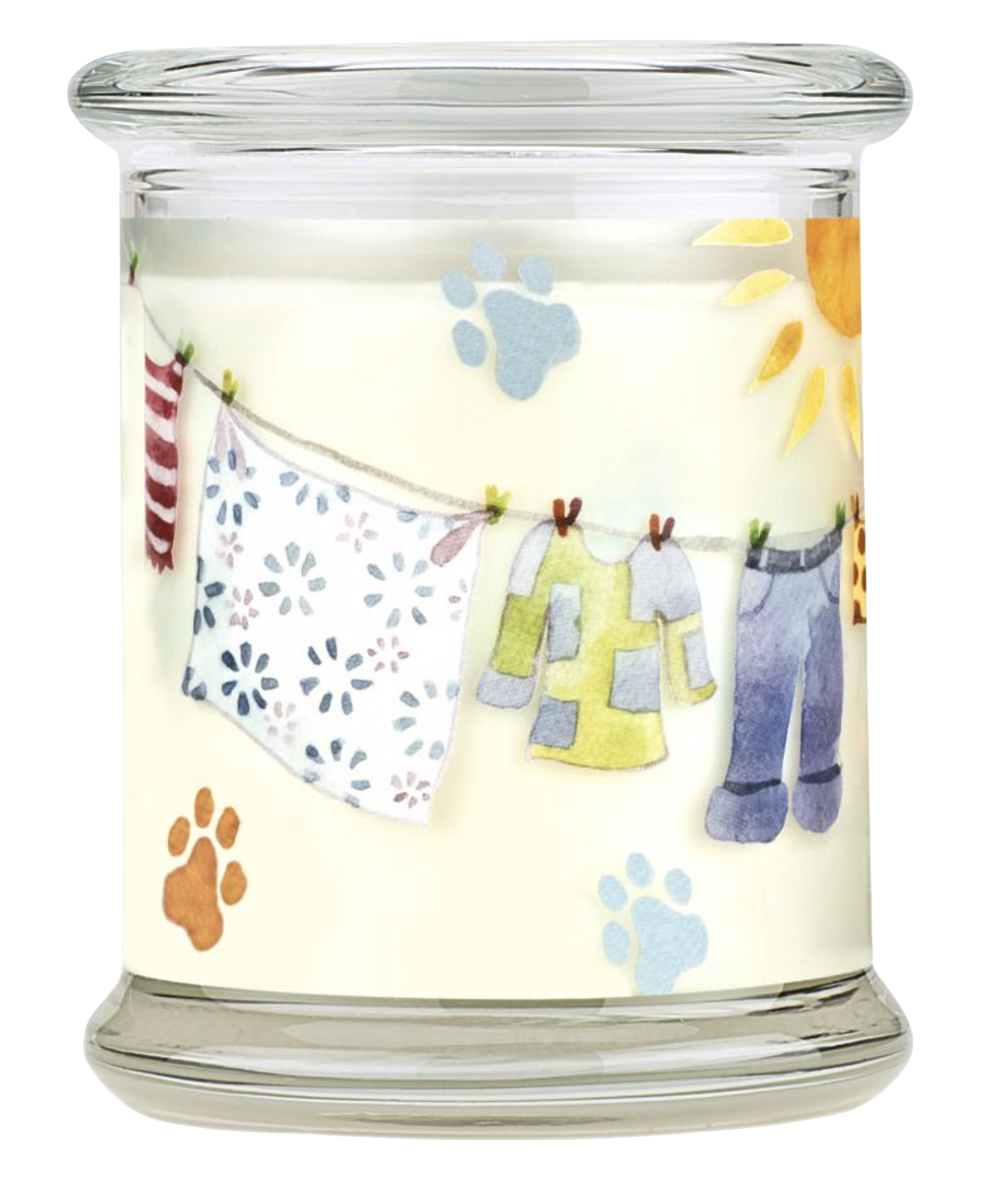 Pet House candles are hand-poured, and made from 100% natural, dye-free soy wax. Comes in an 8.5 oz. glass jar. Fragrance profile is a classic, crisp, and clean laundry fragrance combined with fruity accents.