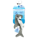 Clean Earth dog toys are made from 100% recycled plastic water bottles; including the fabric, stuffing, binding, and thread. Each toy redirects waste from up to 9 plastic water bottles from ending up in oceans, waterways, and landfills. Toy is durable, floats, and includes a built-in squeaker for added fun!