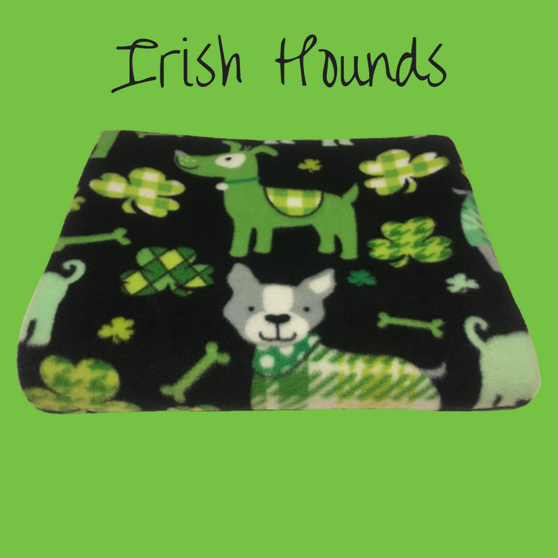 40" x 50" handmade fleece blanket for you or your pets. Blanket edges are finished.