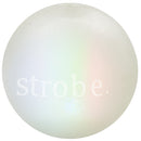 Strobe ball is made from the award-winning Orbee-Tuff material, which is 100% recyclable and non-toxic. Bounce Strobe on a hard surface to activate the multi-colored LED light. The blinking LED light makes Strobe easy to spot in the dark or buried in the snow!