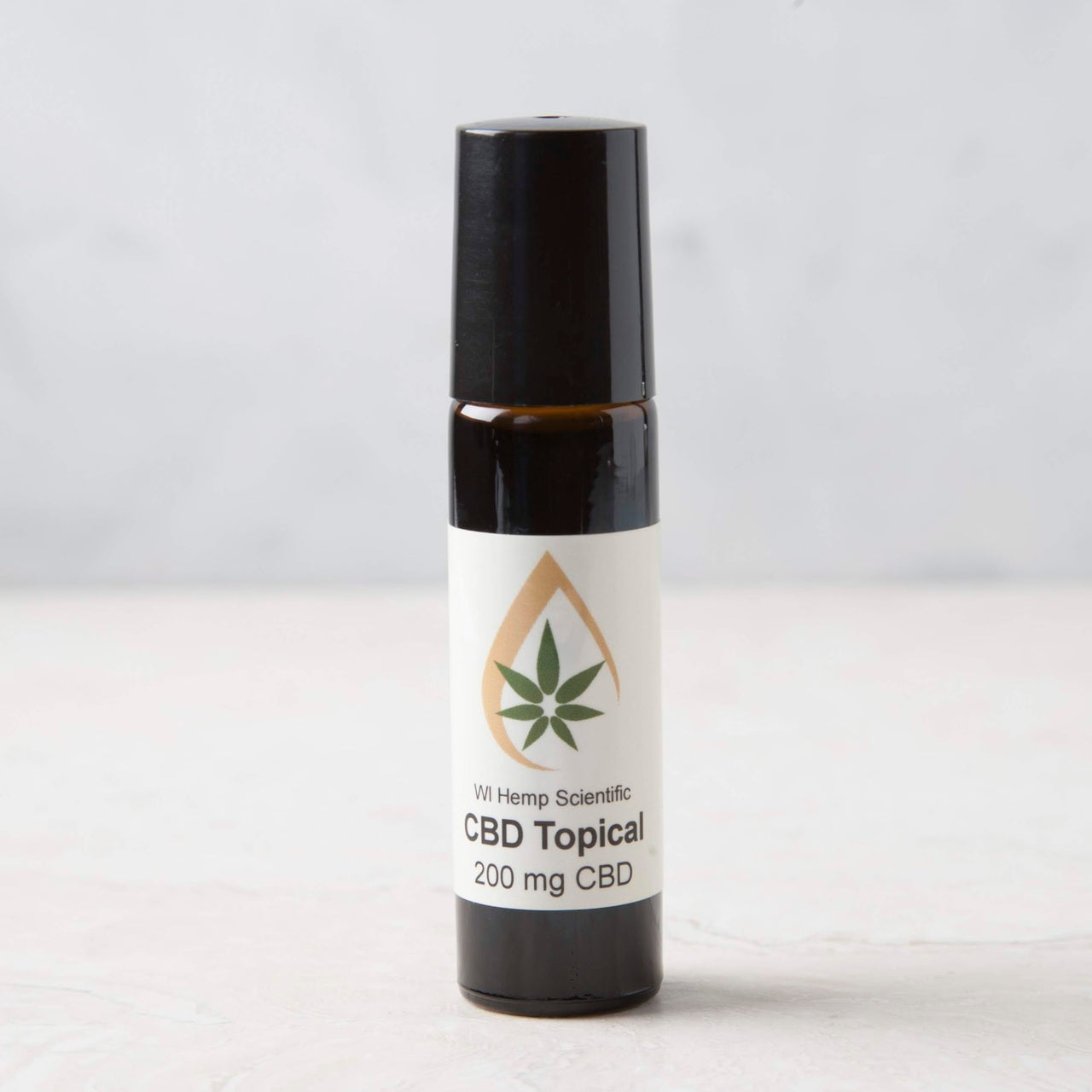 The 200 mg. Hemp Oil Topical from Wisconsin Hemp Scientific provides fast acting relief for acute sudden onset of pain. The grape seed carrier oil penetrates the skin, providing deep pain relief. Roll-on for easy, no-mess application. 