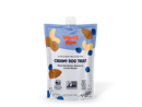 A healthy gourmet upgrade perfect for sneaking into treat toys, dressing up dinner, or rewarding the goodest boys and girls on the trail. Simple nutrition packed into a mess-free pouch for happy treating.