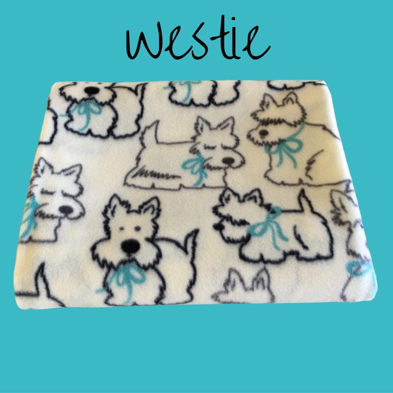 40" x 50" handmade fleece blanket for you or your pets. Blanket edges are finished.