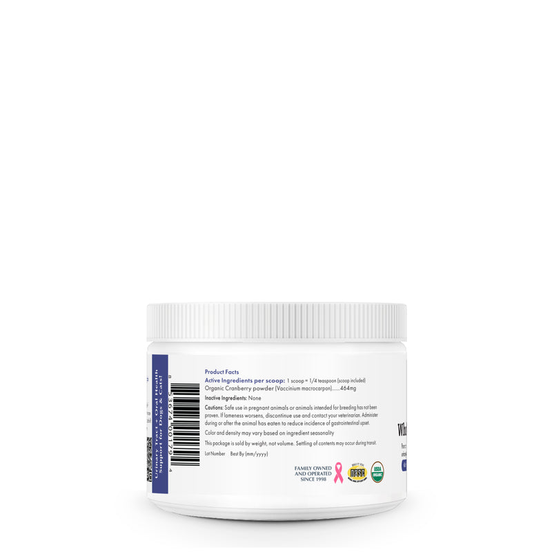 WholeCran Intense™ is a pure, freeze-dried, whole-fruit powder that comes from whole dried cranberries grown in certified organic cranberry bogs. Free of fillers, sugar, artificial ingredients, or additives.