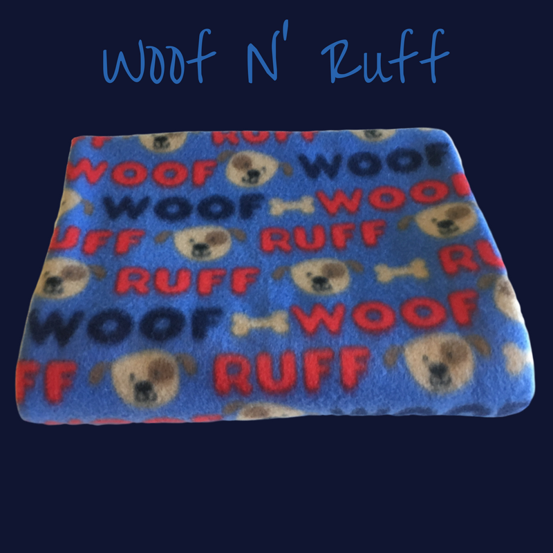 40" x 50" handmade fleece blanket for you or your pets. Blanket edges are finished.