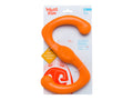 Fetch, tug, run, and repeat. This toy was designed for active play. Bumi is an S-shaped toy that flexes to twice its length during a game of tug-o-war. The smart design and light weight allow it to fly far, making it great for fetch or flinging.