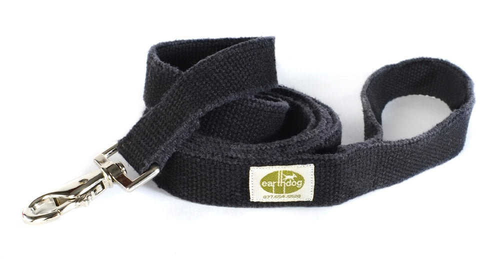 Brightly colored leashes by Earth Dog are made from 100% hemp webbing and high-quality snap hooks. Leashes are durable and easy to clean.