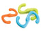 Fetch, tug, run, and repeat. This toy was designed for active play. Bumi is an S-shaped toy that flexes to twice its length during a game of tug-o-war. The smart design and light weight allow it to fly far, making it great for fetch or flinging.