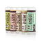 The Powerhouse Travel Set includes all five of the healing balms (Skin Soother, Snout Soother, Paw Soother, PawTection, and Wrinkle Balm), so you can ensure that your dog is happy and healthy, from snout to tail. Whether you want an on-the-go first aid kit for your dog, or simply want to try all of the balms, the Powerhouse Travel Set is for you!