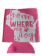 High-quality, brightly colored can koozies with cute dog designs made with sparkly vinyl.